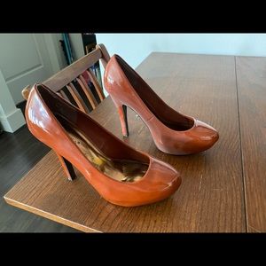Patent leather heels